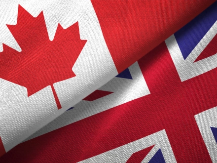 加拿大 - 英国贸易关系/国旗